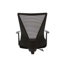 Silla de Oficina Ergonómica en Malla Negra de Gran Resistencia con Reposabrazos - 105/93x61x53 cm, Comodidad y Durabilidad